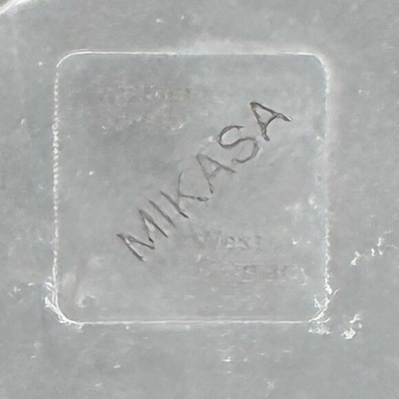 Vintage Mikasa Frosted Swan Crystal Handled Bowl Centerpiece 13.5" Glass Decor - Picture 7 of 9